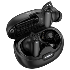 Гарнитура (наушники с микрофоном) беспроводная, HOCO EW203 Jinny, цвет черный