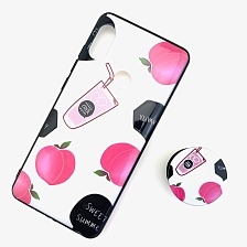 Чехол накладка для XIAOMI REDMI NOTE 5, NOTE 5 PRO, силикон, попсокет, рисунок сок.