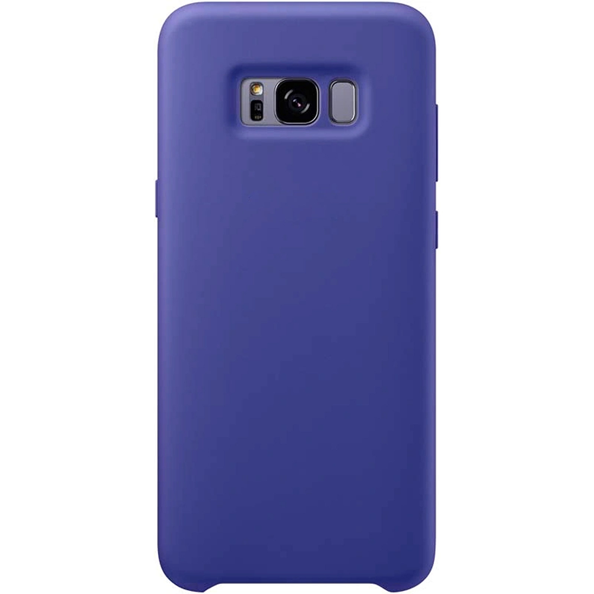 Чехол накладка Silicon Cover для SAMSUNG Galaxy S8 Plus (SM-G955), силикон, бархат, цвет синий