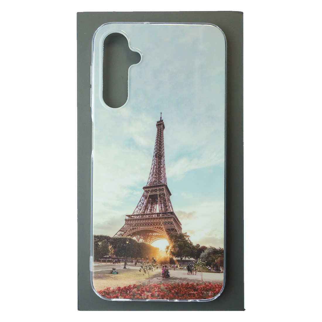 Чехол накладка для SAMSUNG Galaxy A24, силикон, глянцевый, рисунок Эйфелева башня