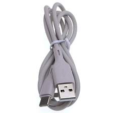 Кабель BOROFONE BX99 Method USB Type C, 3A, длина 1 метр, цвет серый