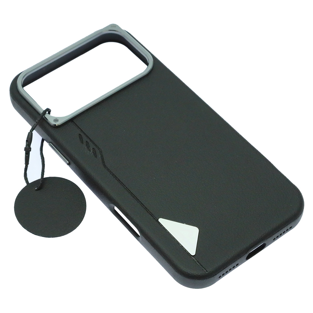 Чехол накладка Cabbeen с поддержкой MagSafe для APPLE iPhone 17 Pro Max, экокожа, бархат, цвет черный