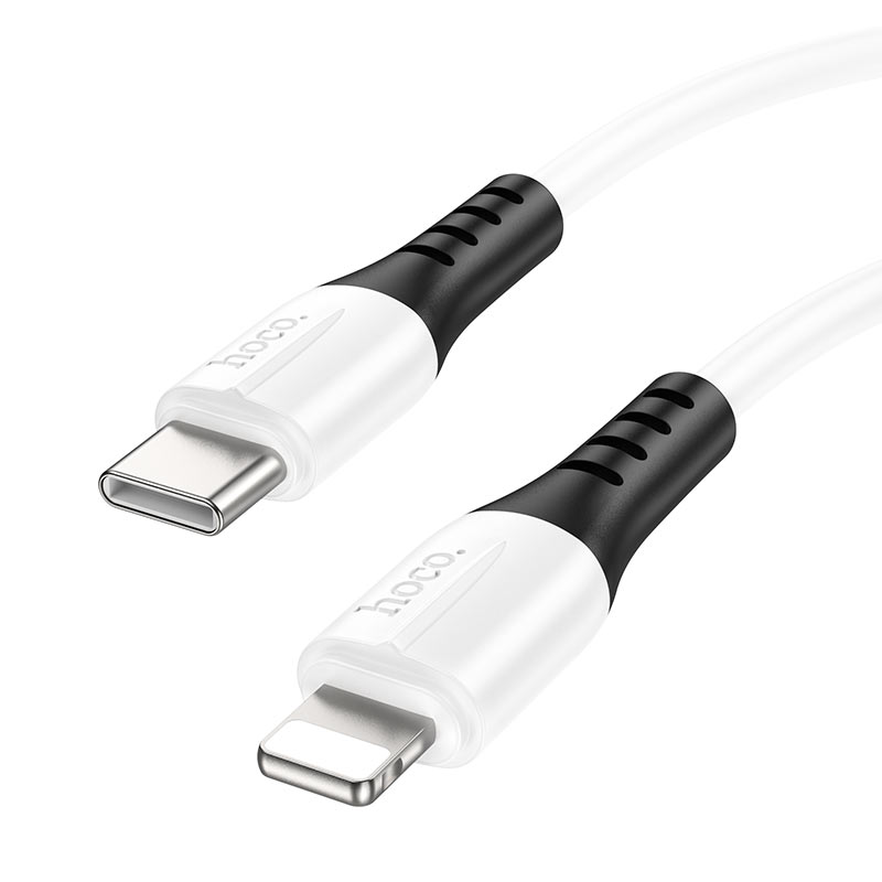 Кабель HOCO X82 USB Type C на Lightning 8 pin, 3A, PD20W, длина 1 метр, цвет белый