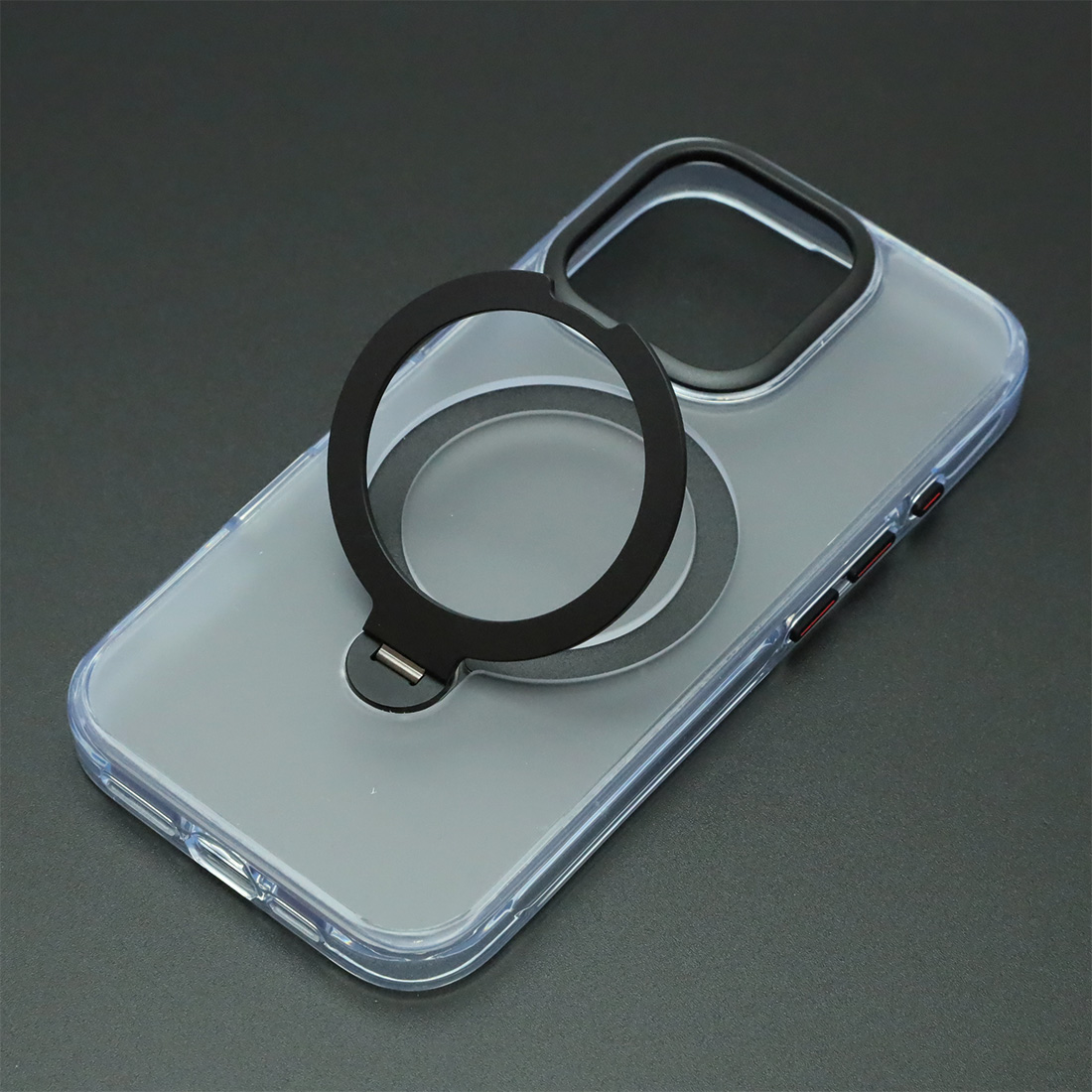 Чехол накладка Cabbeen с поддержкой MagSafe для APPLE iPhone 16 Pro, матовый, цвет прозрачно черный