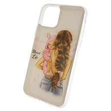 Чехол накладка для APPLE iPhone 11 Pro 2019, силикон, рисунок Mama wite blessed life.