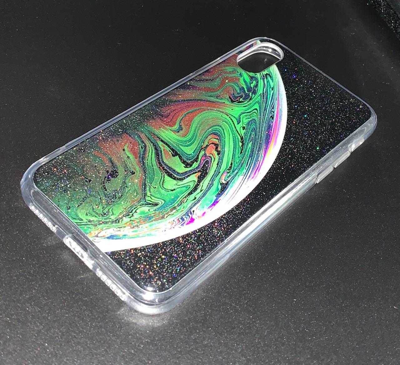 Чехол накладка для APPLE iPhone X, XS, силикон, рисунок Планета Земля вид 2.