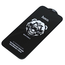 Защитное стекло HOCO A777 для APPLE iPhone 12 (6.1"), iPhone 12 Pro (6.1"), 0.4мм, цвет окантовки черный