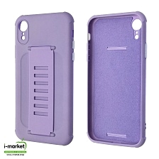Чехол накладка LADDER NANO для APPLE iPhone XR, силикон, держатель, цвет сиреневый