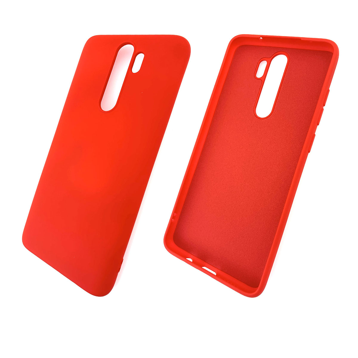 Чехол накладка для XIAOMI Redmi Note 8 Pro, силикон, цвет красный.