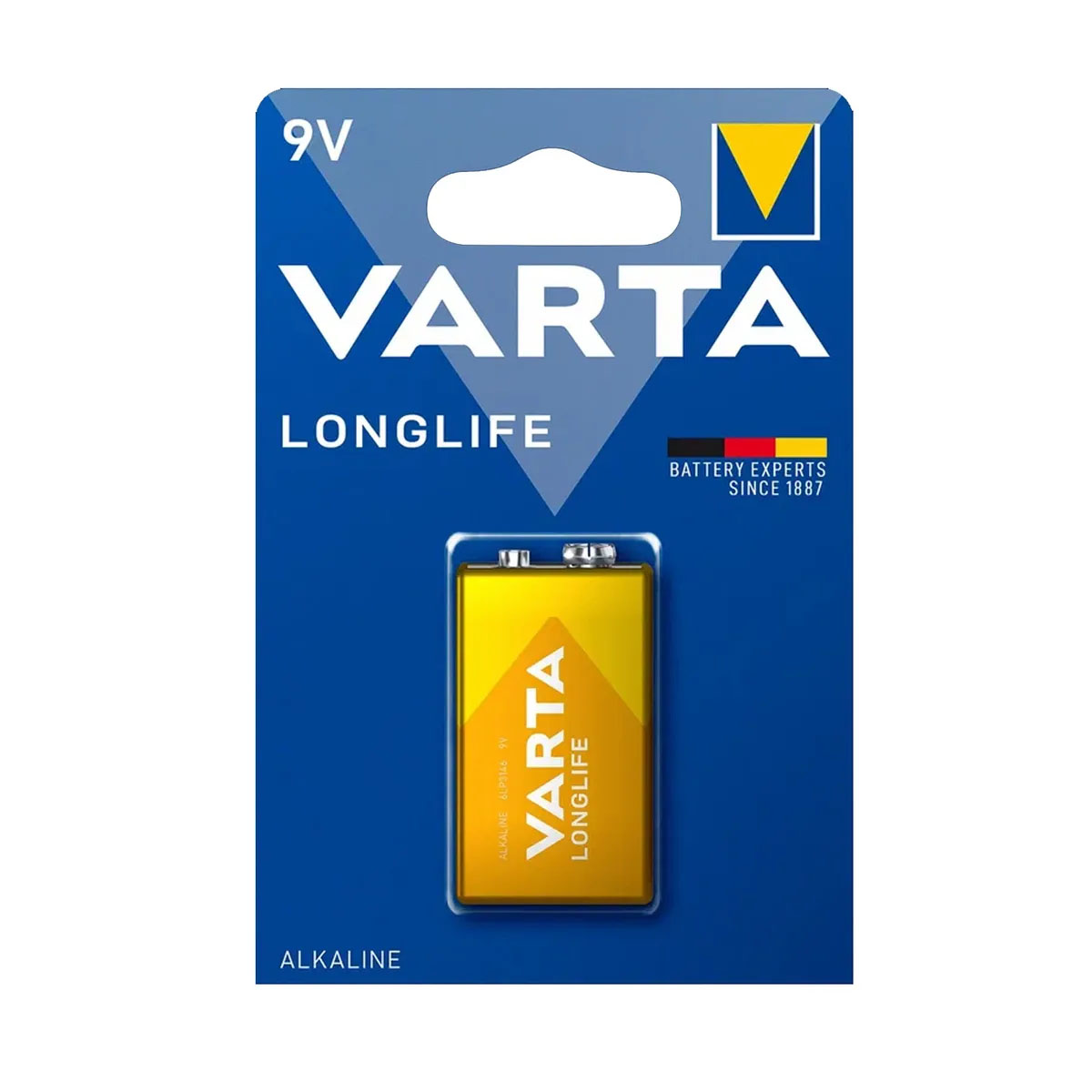 Батарейка Varta LONGLIFE Крона 6LP3146 BL1 Alkaline 9V (4122)