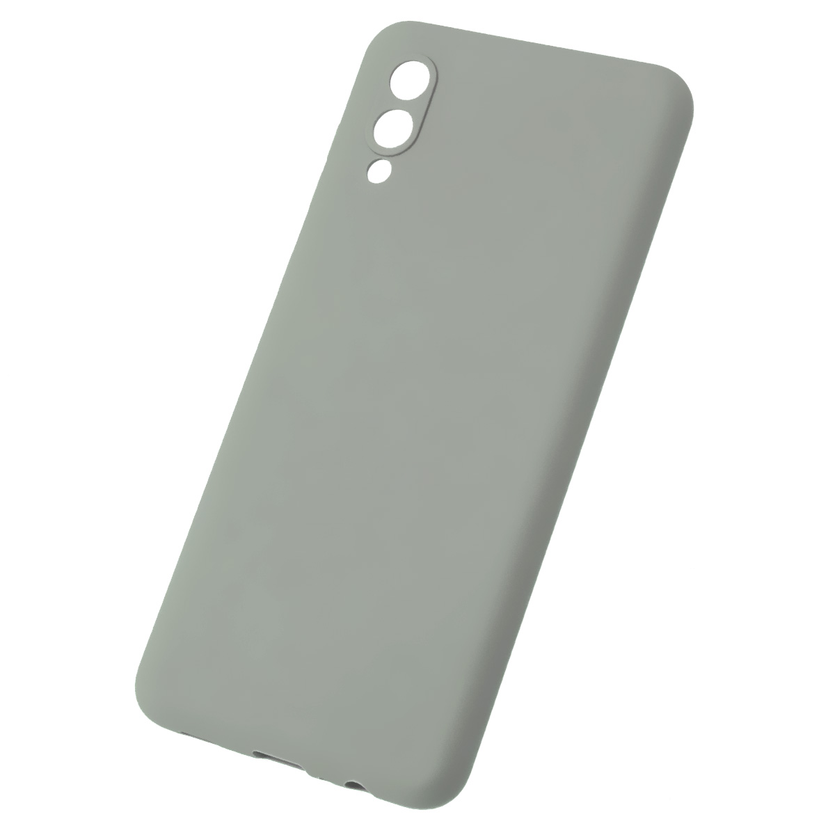 Чехол накладка для SAMSUNG Galaxy A02 (SM-A022G/DS), силикон, цвет серый