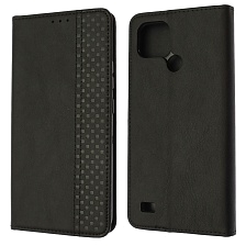 Чехол книжка FLIP WALLET для Realme C21, экокожа, визитница, цвет черный Чехол книжка FLIP WALLET для Realme C21, экокожа, визитница, цвет черный