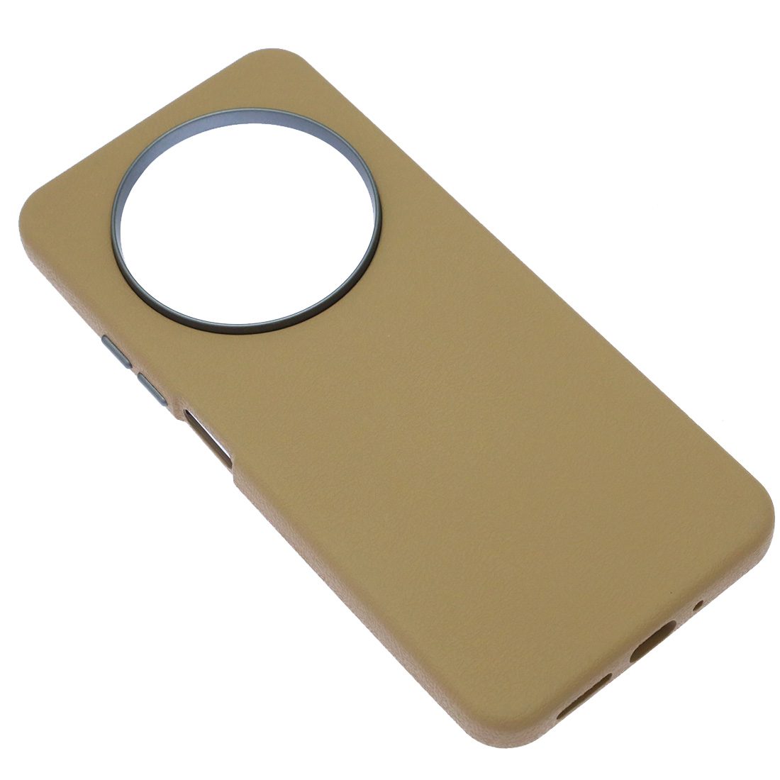 Чехол накладка для XIAOMI Redmi 14C, POCO C75, силикон, пластик, текстура кожи, бархат, цвет коричневый