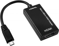 Адаптер OXION MHL, 1080p, версия 2.0, 1,8 м HDMI (male) - microBM (1/250).