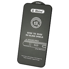 Защитное стекло 6D G-Rhino для APPLE iPhone 13 mini (5.4"), цвет окантовки черный