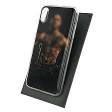 Чехол накладка для APPLE iPhone XS MAX, силикон, рисунок Конор Макгрегор в фас