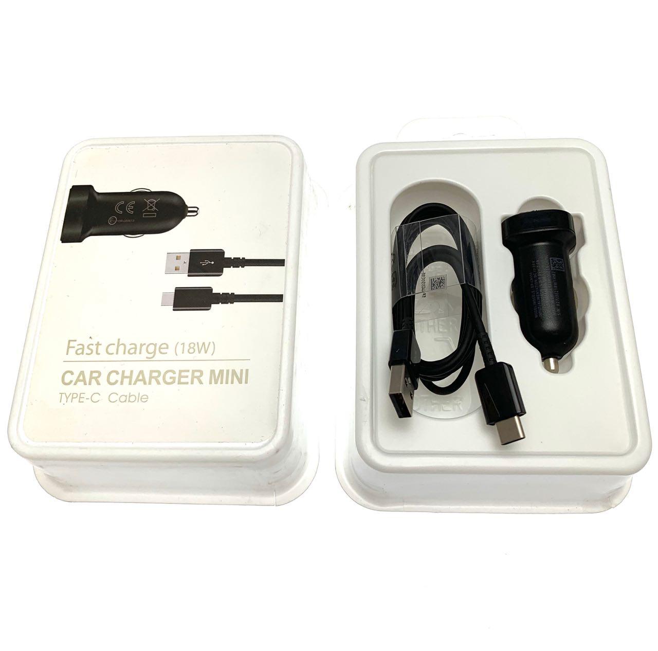 АЗУ(Автомобильное зарядное устройство) S7 EP-LN930 c кабелем USB Type C, 2A, длина 1 метр, цвет черный