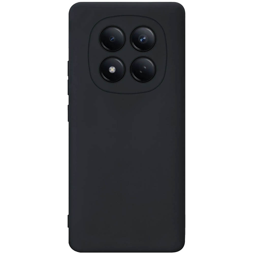 Чехол накладка NANO для XIAOMI Redmi Note 15 Pro, защита камеры, силикон, бархат, цвет черный
