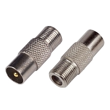 Переходник гнездо F на ТВ штекер PROCONNECT 05-4303-4, цвет серебристый