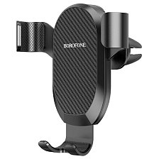 Автомобильный держатель BOROFONE BH48 Warrior для смартфона, в решетку воздуховода, цвет черный Автомобильный держатель BOROFONE BH48 Warrior для смартфона, в решетку воздуховода, цвет черный