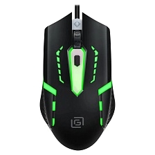 Мышь игровая ОКЛИК (OKLICK) 398G проводная, оптическая, Led подсветка, 2400 DPI, цвет черный