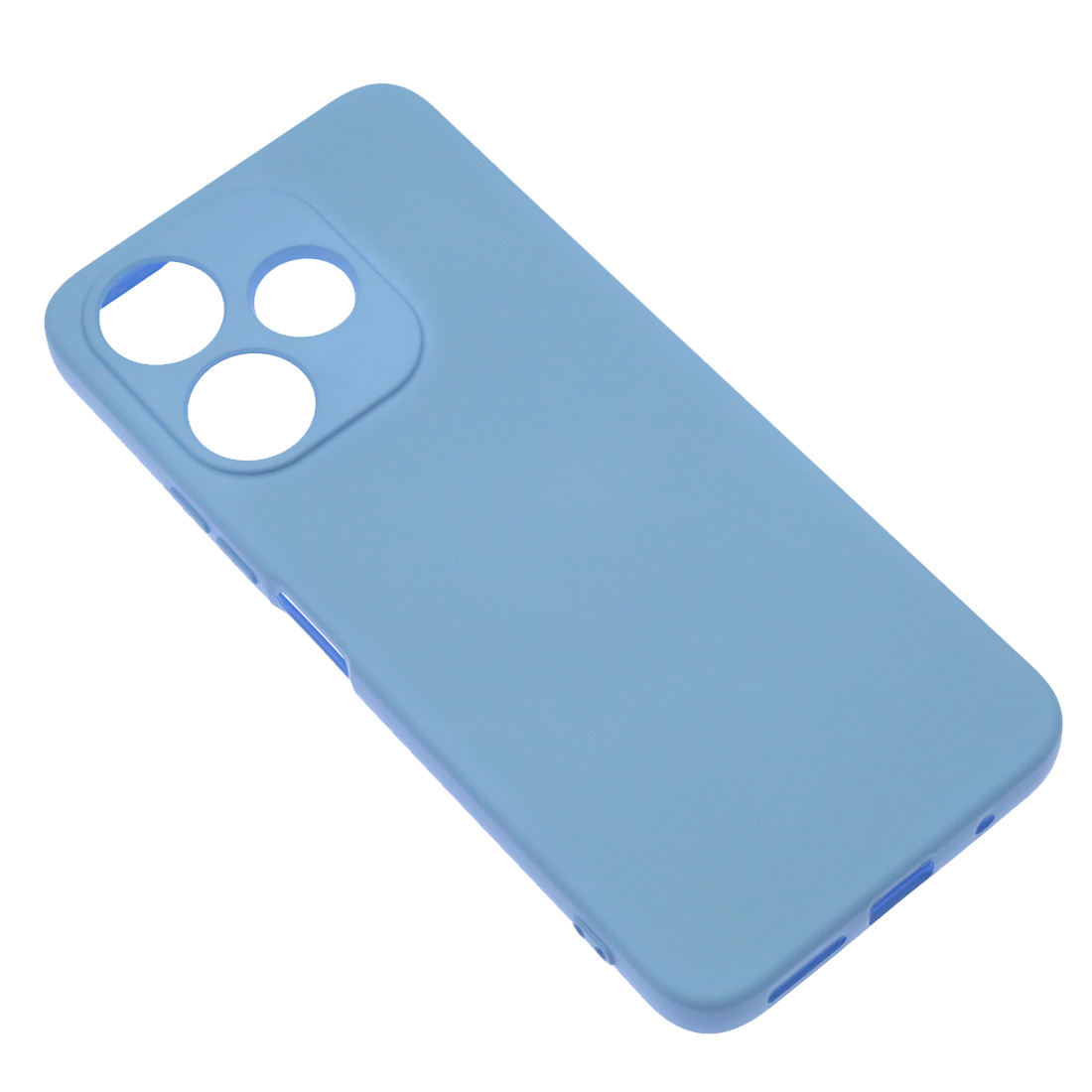 Чехол накладка NANO для XIAOMI Redmi 13, POCO M6 4G, защита камеры, силикон, бархат, цвет васильковый
