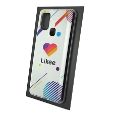 Чехол накладка Vinil для SAMSUNG Galaxy A21s (SM-A217), силикон, рисунок Likee.