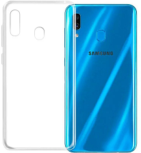 Чехол накладка New Color для SAMSUNG Galaxy A20 (SM-A205), Galaxy A30 (SM-305), силикон, цвет прозрачный