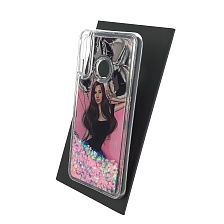 Чехол накладка TransFusion для HUAWEI Honor 20s, P30 Lite, Nova 4E, силикон, переливашка, рисунок Девушка с шариками