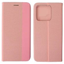 Чехол книжка MESH для XIAOMI Redmi 9C, Redmi 10A, текстиль, силикон, бархат, визитница, цвет розовый