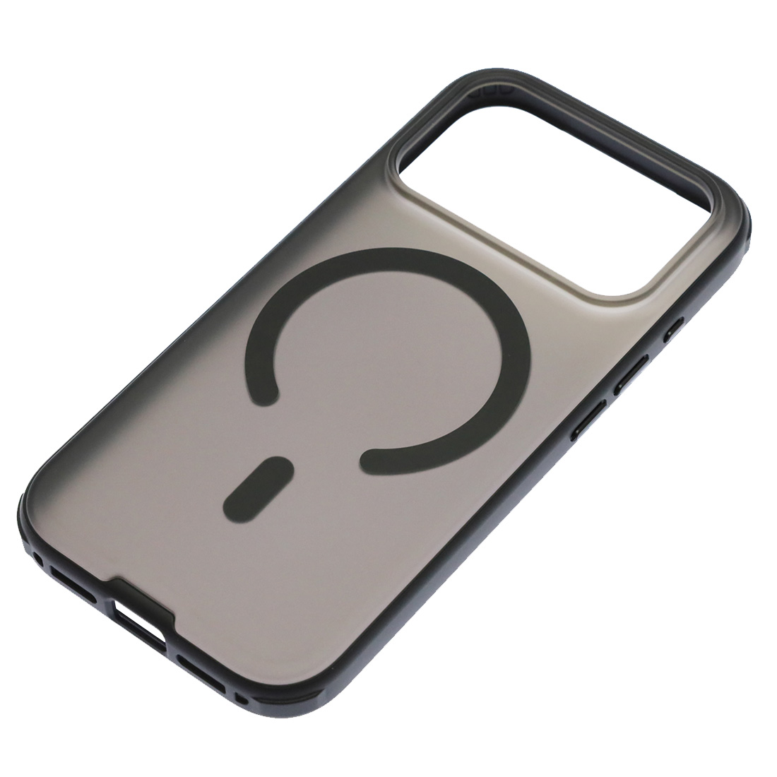 Чехол накладка NEW с поддержкой Magsafe для APPLE iPhone 17 Pro, iPhone 18 Pro, матовый, силикон, пластик, цвет прозрачно черный