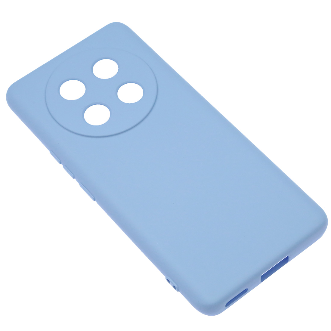 Чехол накладка NANO для Honor X9c, защита камеры, силикон, бархат, цвет васильковый