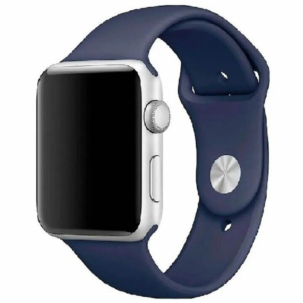 Ремешок для Apple Watch спортивный "Sport", размер 42-44 mm, цвет полуночно синий