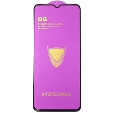 Защитное стекло 9H OG для TECNO Spark GO 2022, Spark 8C, POP 5 LTE, Spark 8P, цвет окантовки черный Защитное стекло 9H OG для TECNO Spark GO 2022, Spark 8C, POP 5 LTE, Spark 8P, цвет окантовки черный