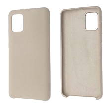 Чехол накладка Silicon Cover для SAMSUNG Galaxy A31 (SM-A315), силикон, бархат, цвет розовый песок