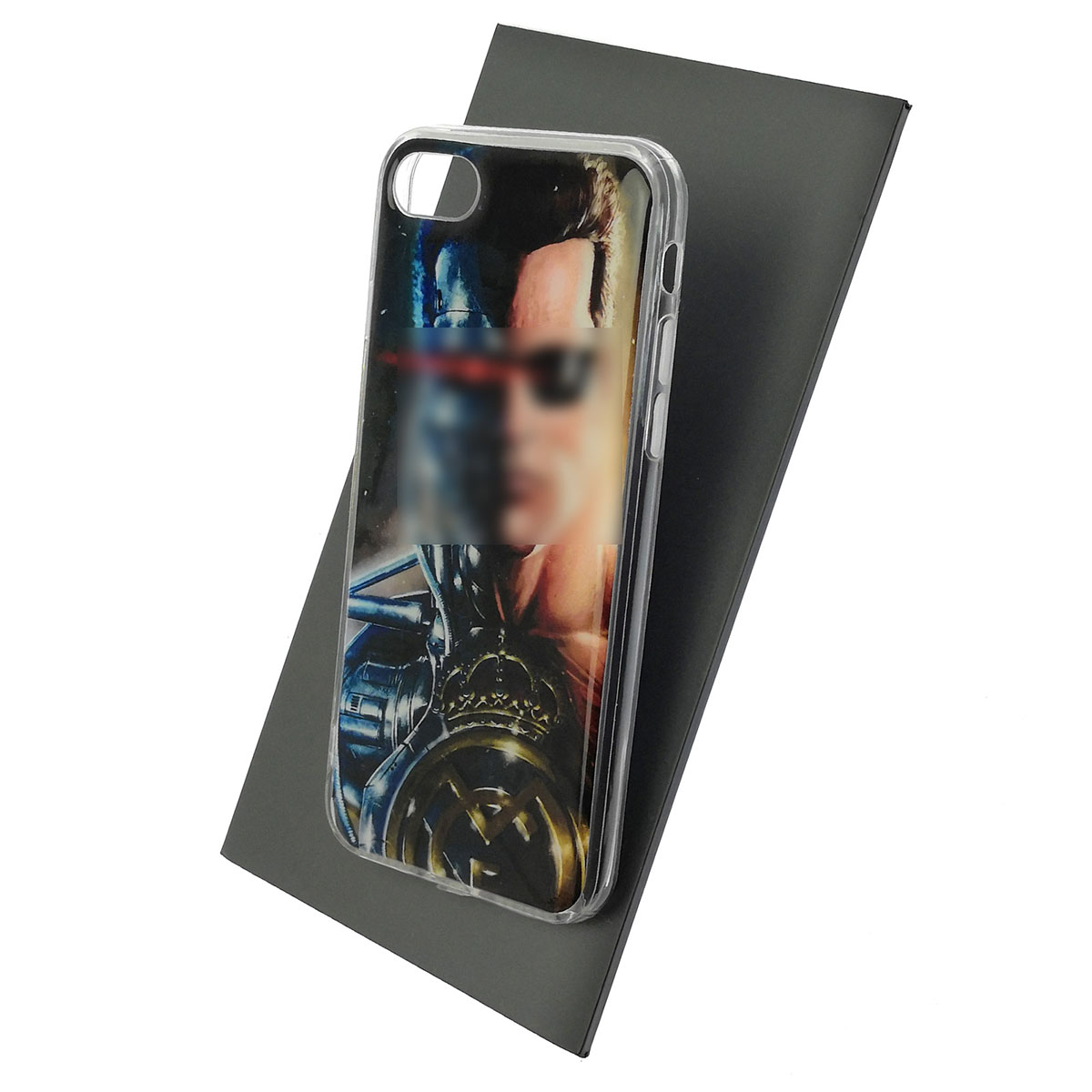 Чехол накладка для APPLE iPhone 7, iPhone 8, iPhone SE 2020, силикон, глянцевый, рисунок Терминатор Корона CMF