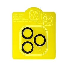 Защитное стекло для задней камеры APPLE iPhone 11 Pro, прозрачное, черный кант