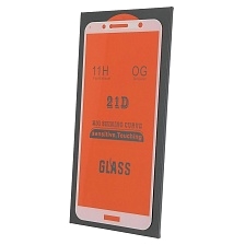 Защитное стекло 21D для HUAWEI Honor 7A Pro, Honor 7C, Y6 2018, Y6 Prime, Enjoy 8E, цвет окантовки белый