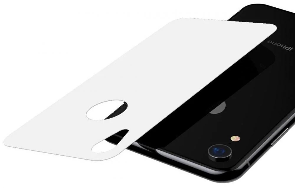 Защитное стекло для APPLE iPhone XR, на заднюю сторону, цвет белый.
