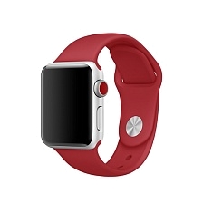 Ремешок для Apple Watch спортивный "Sport", размер 42-44 mm, цвет красный гранат