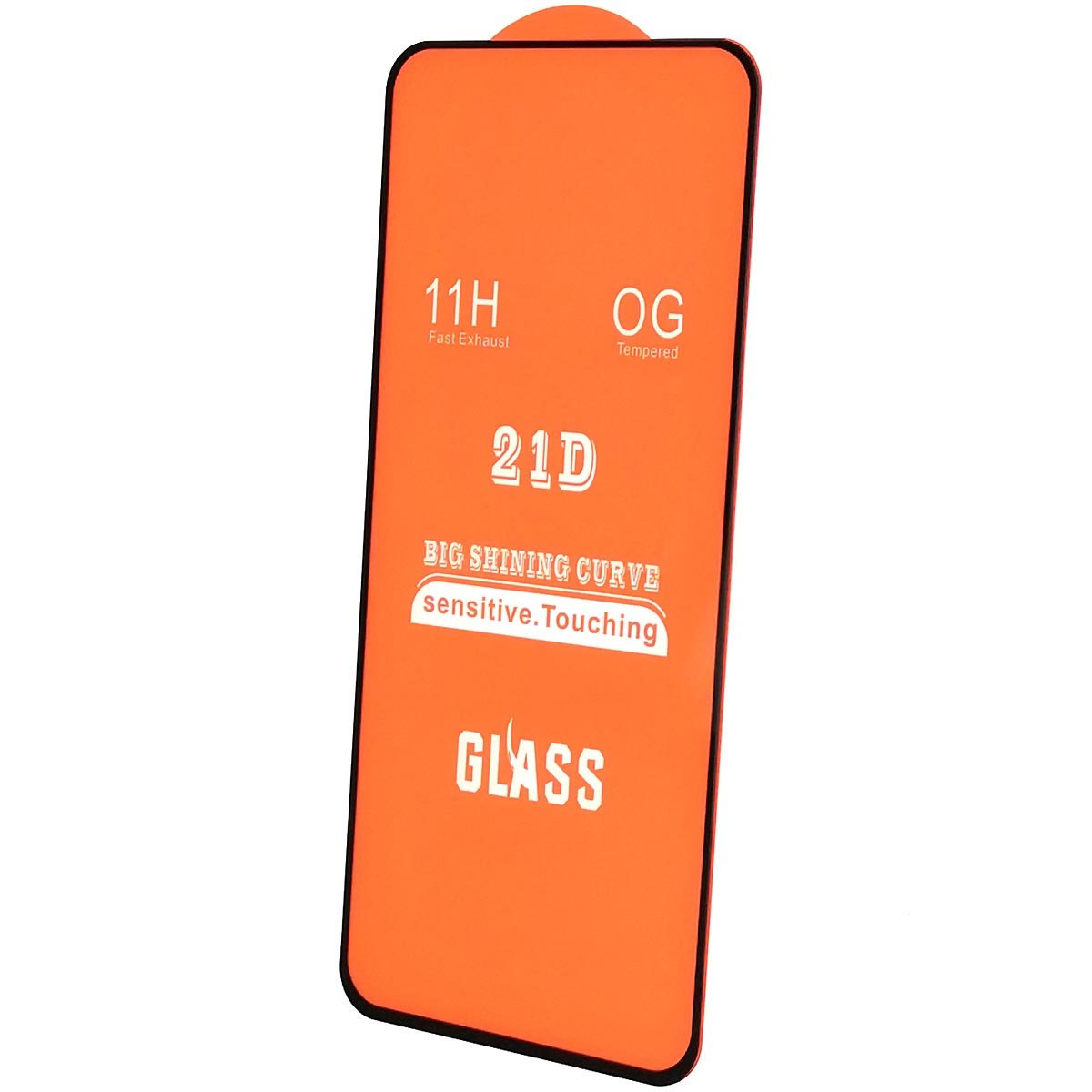 Защитное стекло 21D для Realme 6, Realme 6S, цвет окантовки черный