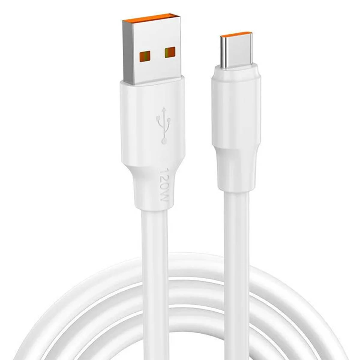 USB Дата кабель MRM G12, Type-C, силикон, длина 1 метр, цвет белый