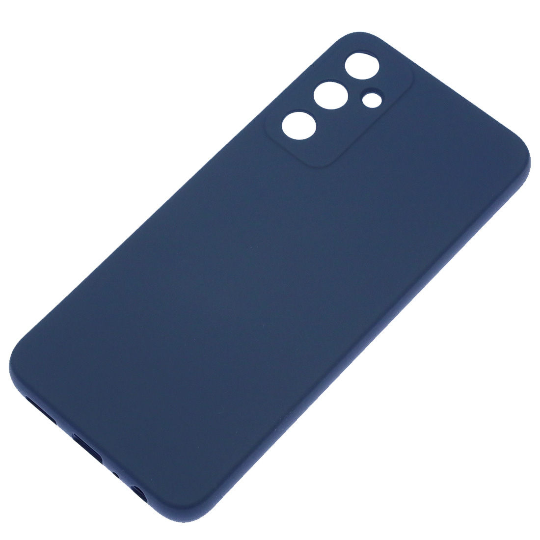 Чехол накладка Silicon Cover для SAMSUNG Galaxy A05s, защита камеры, силикон, бархат, цвет темно синий