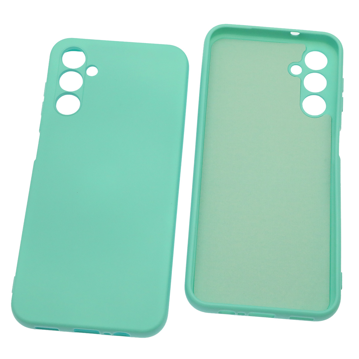 Чехол накладка NANO для SAMSUNG Galaxy A14 4G, силикон, бархат, цвет бирюзовый