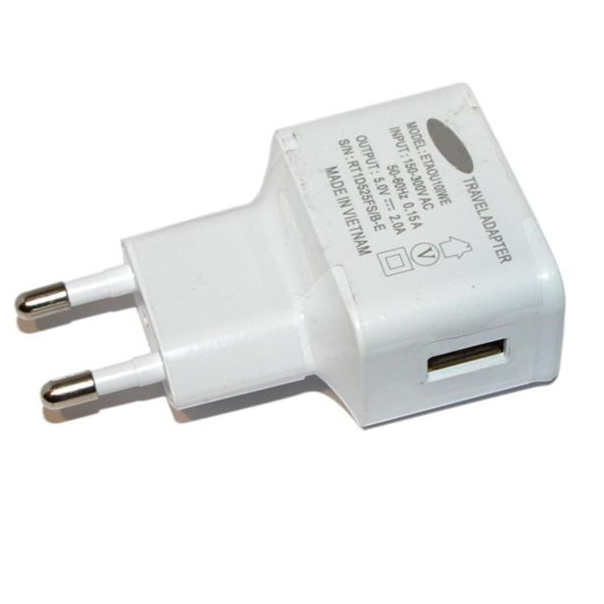 СЗУ (Сетевое зарядное устройство) ETAOU10IWE, 2A, 1 USB, цвет белый