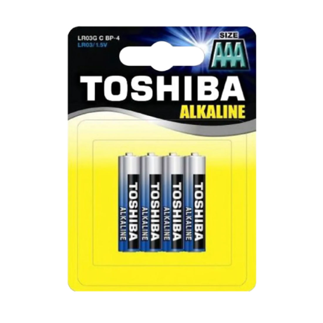 Батарейка TOSHIBA HIGH POWER LR03 AAA BL4 Alkaline 1.5V