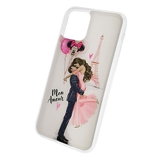 Чехол накладка для APPLE iPhone 11 Pro 2019, силикон, рисунок Mon Amour.