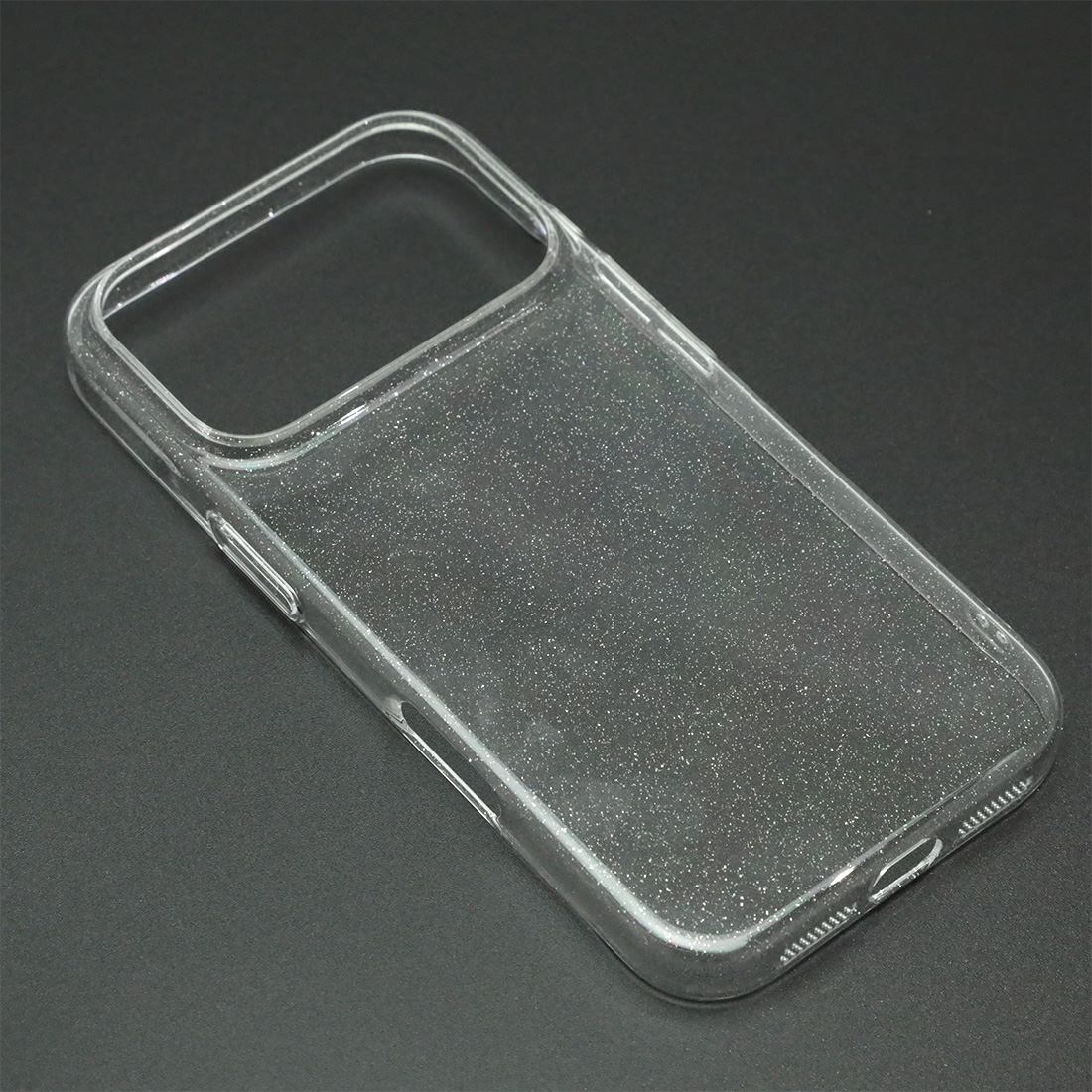 Чехол накладка LUXURE CASE Cabbeen для APPLE iPhone 17 Pro, с блестками, прозрачный