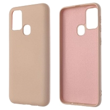 Чехол накладка NANO для SAMSUNG Galaxy M31 (SM-M315), силикон, бархат, цвет розовый песок