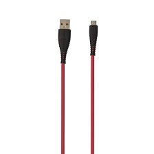 Кабель DENMEN D19V Micro USB, 2.4A, длина 1 метр, цвет красный